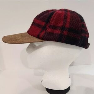 Sima International Vintage Wool Cap Leather Bill, Made in U.S.A. Adult Size, Adj